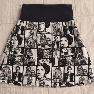 Star Wars Kids Monochrome Character Skirt
